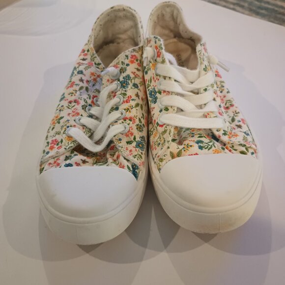 Pre Owned Sincerely Jules Coco Floral Canvas Sneakers Size 8 Sincerly Jules - Picture 5 of 5